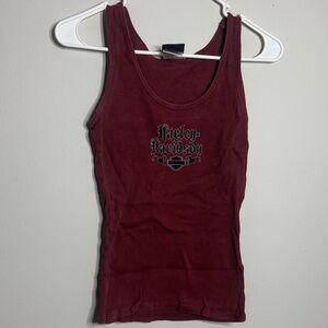 Harley-Davidson Women's Dark Red Tank Top 8